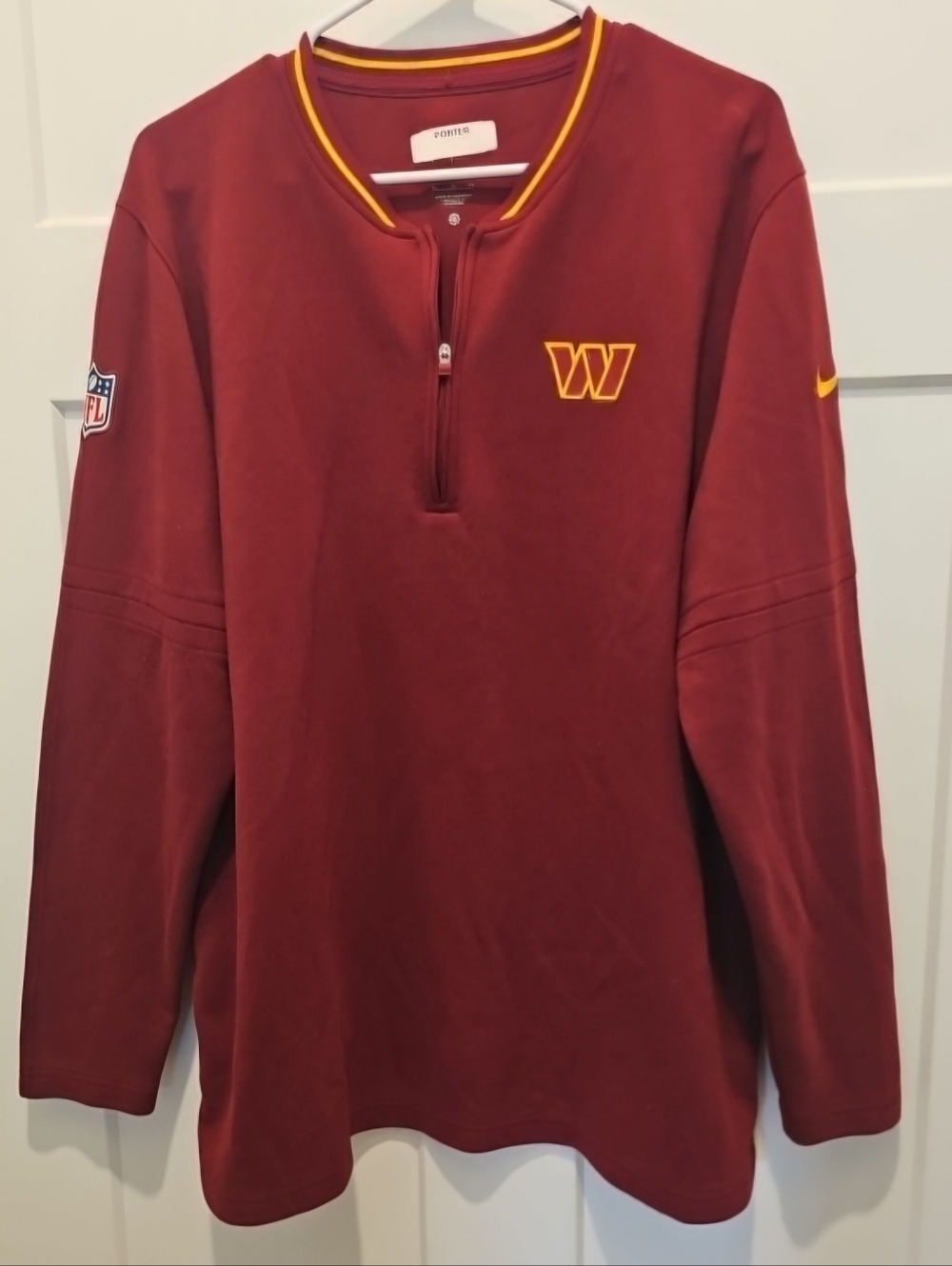 Washington Commanders Nike NFL On Field Dri-Fit Pullover Men's Burgundy "Porter"